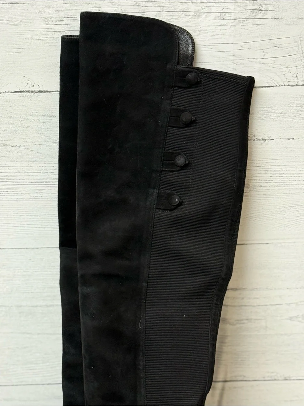 Women's Black Over the Knee-High Block Heel Boots by Stuart Weitzman